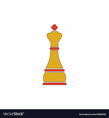 Chess king vector image