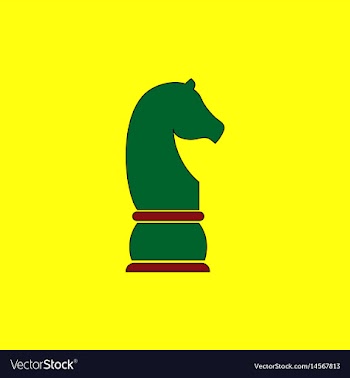 Chess knight vector image