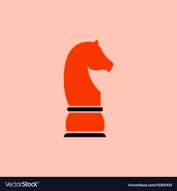 Chess knight vector image