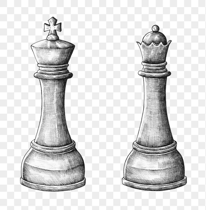 Chess pieces png vintage sticker | Free PNG - rawpixel