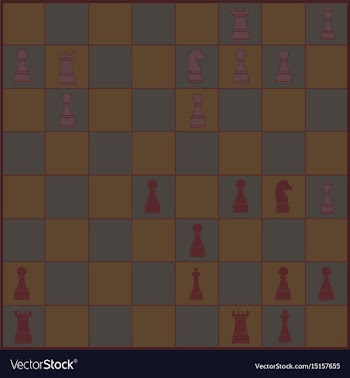 Chess poster chess background vector image
