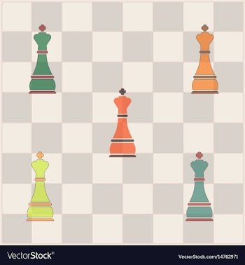 Chess queen collection vector image
