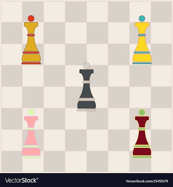 Chess queen set vector image