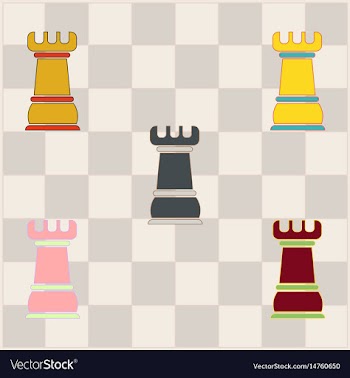 Chess rook collection vector image
