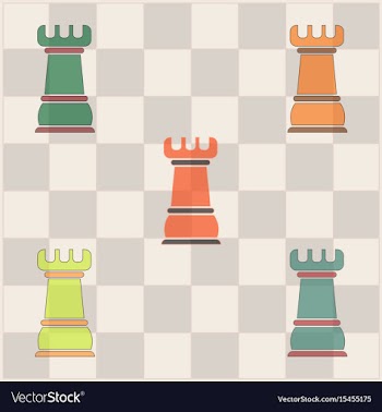 Chess rook set vector image