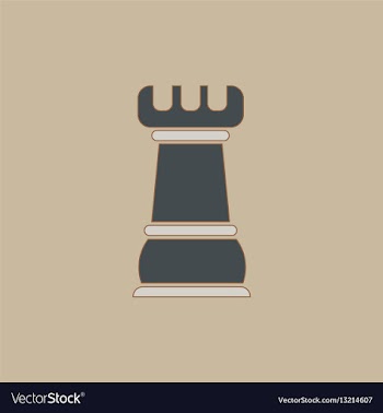Chess rook vector image