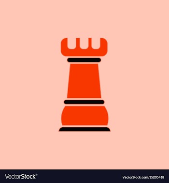 Chess rook vector image
