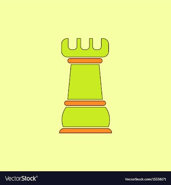 Chess rook vector image