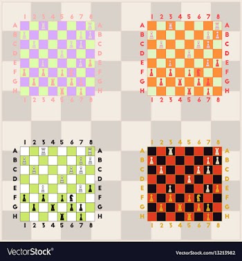Chess set vector image