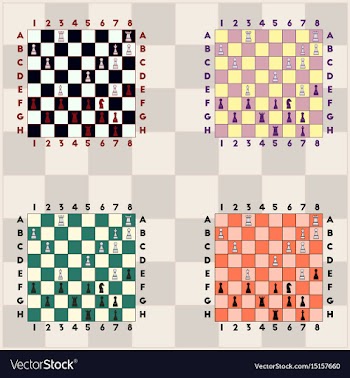Chess set vector image