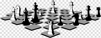 Chess White Line, szachy transparent background PNG clipart
