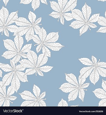 Chestnut leaves seamless vector image