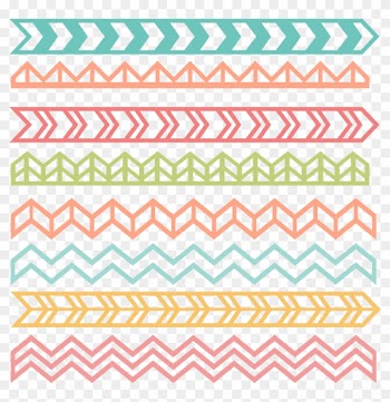 Chevron Borders Svg Cut Files Chevron Borders Scal - Chevron Border Transparent Background