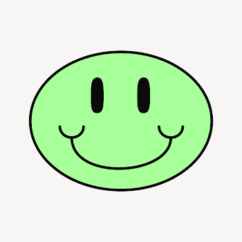 Chewing emoji clip art, green | Free Photo - rawpixel