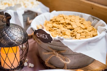 Chex Flakes on Bucket