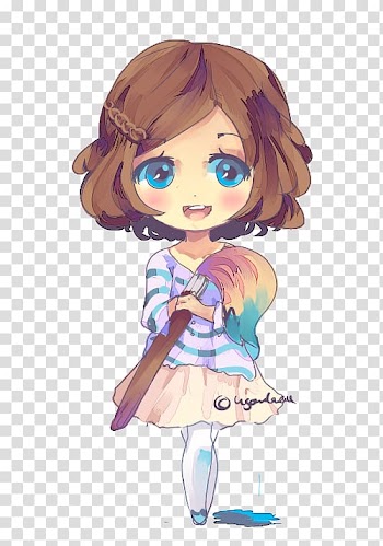 Chibi Animation Drawing Anime , break up transparent background PNG clipart