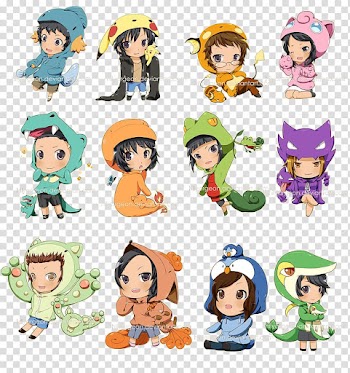 Chibi Art Anime, Chibi transparent background PNG clipart