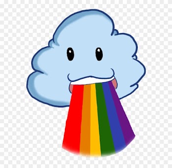 Chibi Cloud Vomiting A Rainbow By Linksketchit - Chibi Rainbow