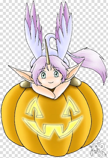 Chibi Faron, Pumpkin transparent background PNG clipart