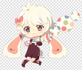 Chibi Mangaka Drawing Anime Art, Chibi transparent background PNG clipart