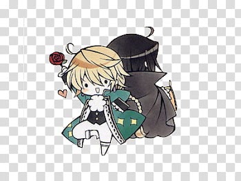 Chibi Pandora Hearts, man in green coat illlustration transparent background PNG clipart