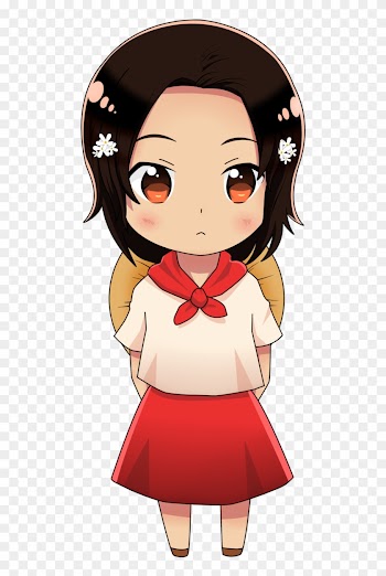 Chibi Philippines Colored By Exelionstar On Deviantart - Filipino Girl Clipart Png