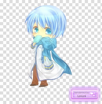 Chibi Vocaloids Render , Lemoni anime character transparent background PNG clipart