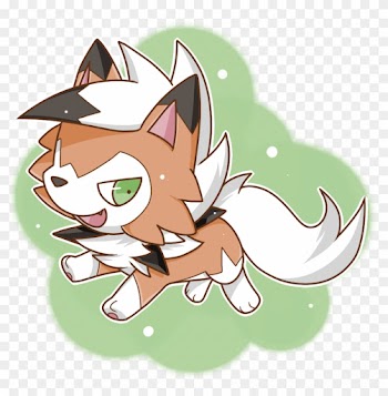Chibi Wolf Pup Download - Lycanroc Dusk Form Chibi