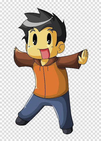 Chibis ZIP, black-haired male anime character transparent background PNG clipart