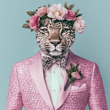 Chic Leopard: Fashionable Flair in Floral Elegance Chic Leopard: Fashionable Flair in Floral Elegance