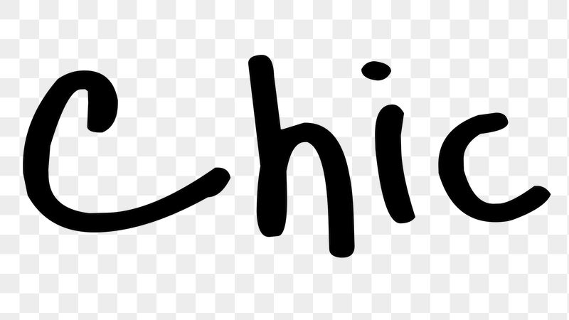 Chic word png, simple typography | Free PNG - rawpixel