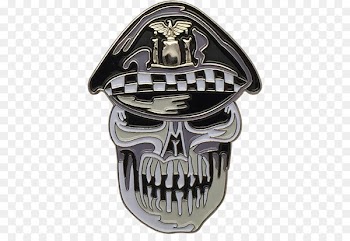 Chicago Police Department Lapel pin Police officer - Skull Biker 
