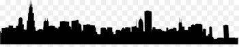 Chicago Skyline Silhouette - city 