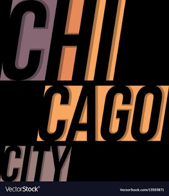  					Chicago t-shirt tee design typography print vector image														