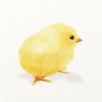 Chick watercolor illustration, cute animal | Free Photo Illustration - rawpixel
