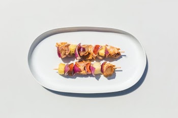 Chicken And Veggie Skewers Pre Grill