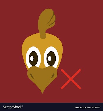 Chicken bird engraving drawn flat vector image