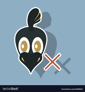 Chicken bird engraving drawn sticker vector image