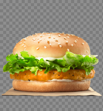 Chicken Burger PNG Transparent Image
