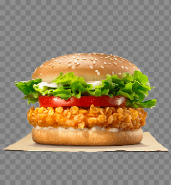 Chicken Burger Transparent Image