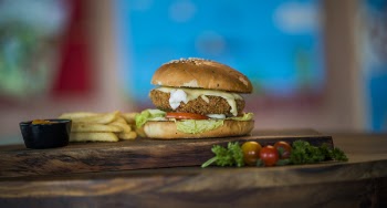 Chicken Burger With Fries