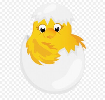 Chicken Cartoon Clip art - Easter Chicken in Egg Transparent PNG Clipart 