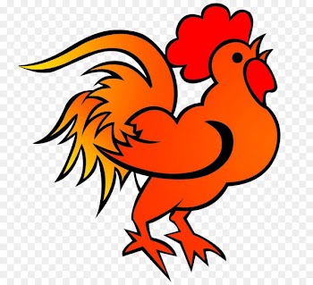 Chicken Chinese zodiac Year of the Fire Rooster Luck - cartoon rooster 
