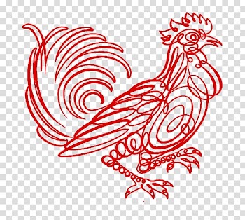 Chicken Drawing Rooster , 2017 abstract big cock transparent background PNG clipart