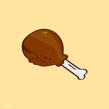 Chicken drumstick drawing | Free stock vector - 1187092