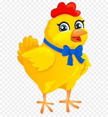 Chicken Easter Rooster Clip art - Easter Chicken with Bow Transparent PNG Clip Art Image 