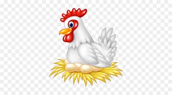 Chicken Egg Royalty-free Hen - Cartoon hen hatching eggs 