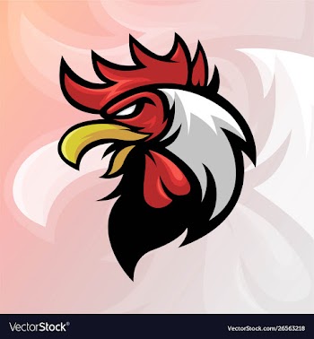 Chicken esport squad logo vector image