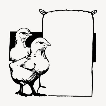 Chicken frame clipart, vintage hand | Free Vector - rawpixel