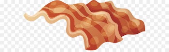 Chicken fried bacon Meat Frying - Fried Bacon vector 